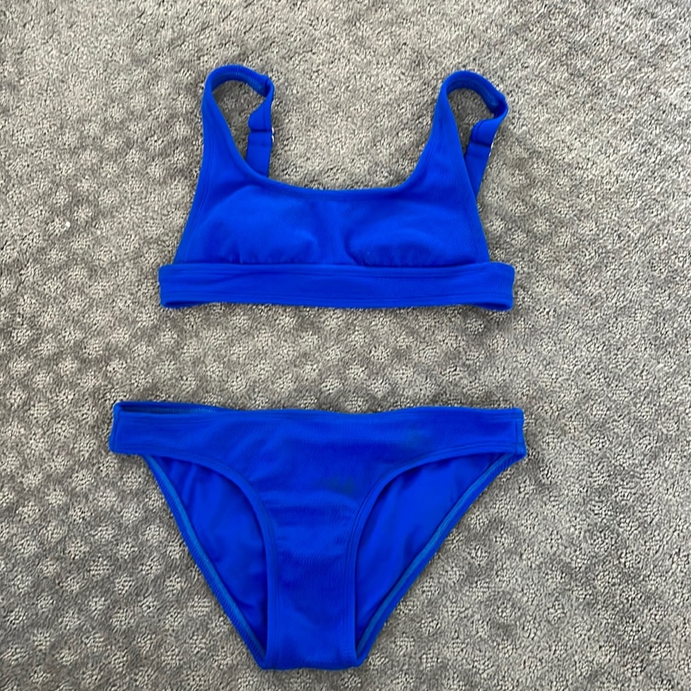 Blue target swimsuit